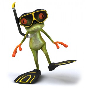 ScubaFrog Unique things to do - scuba juice frog